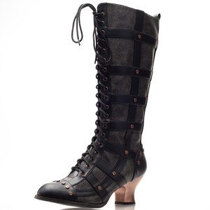 NEW Hades Dome Victorian Knee high boots